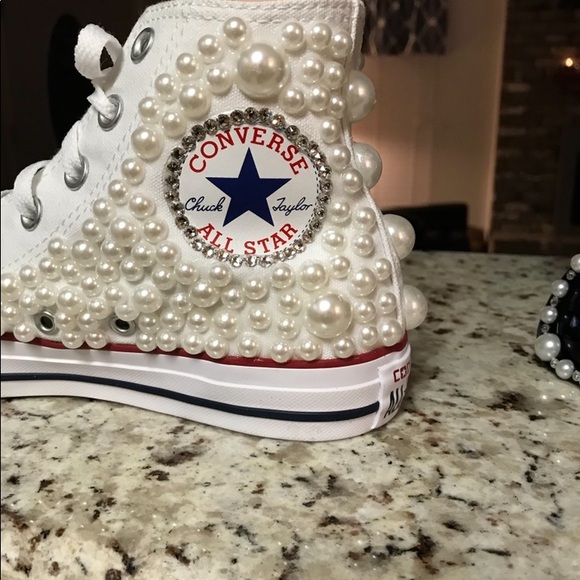 Converse Shoes - Ladies Cowboys bling sneakers